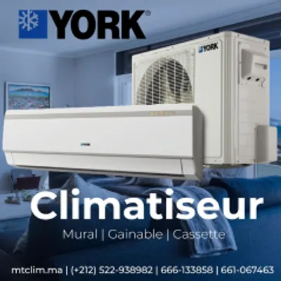 Climatiseur York mural 18000btu/h on/off