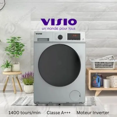 Visio Machine à laver Inverter 10 Kg, 15 Programmes, 1400 T/min, A+++