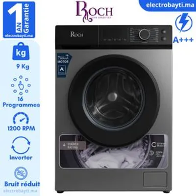Roch MAL09FLZINV 9 kg — Machine à laver Front-load Inverter